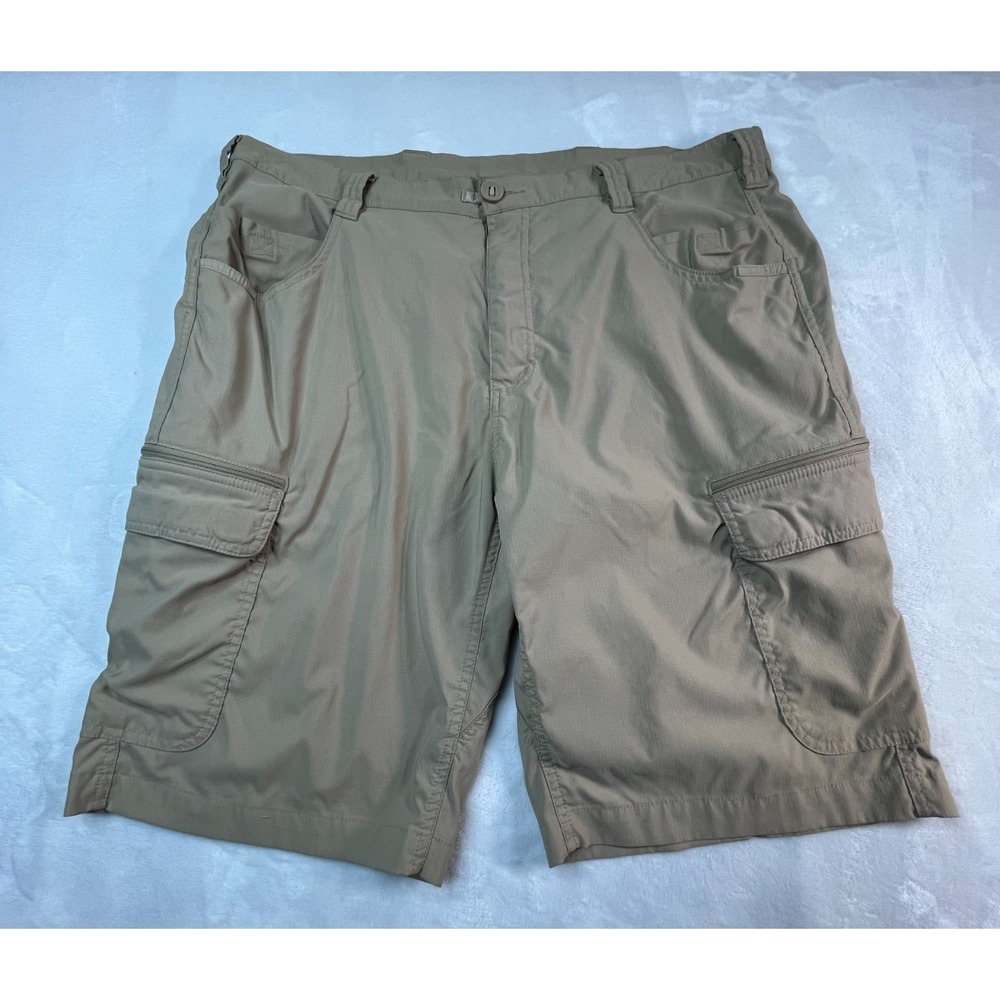 PROPPER Mens‎ 38 Shorts Tan Brown Cargo Pockets Nylon Stretch 10" inseam